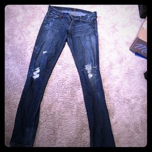 Citizens of humanity ripped jeans size 28